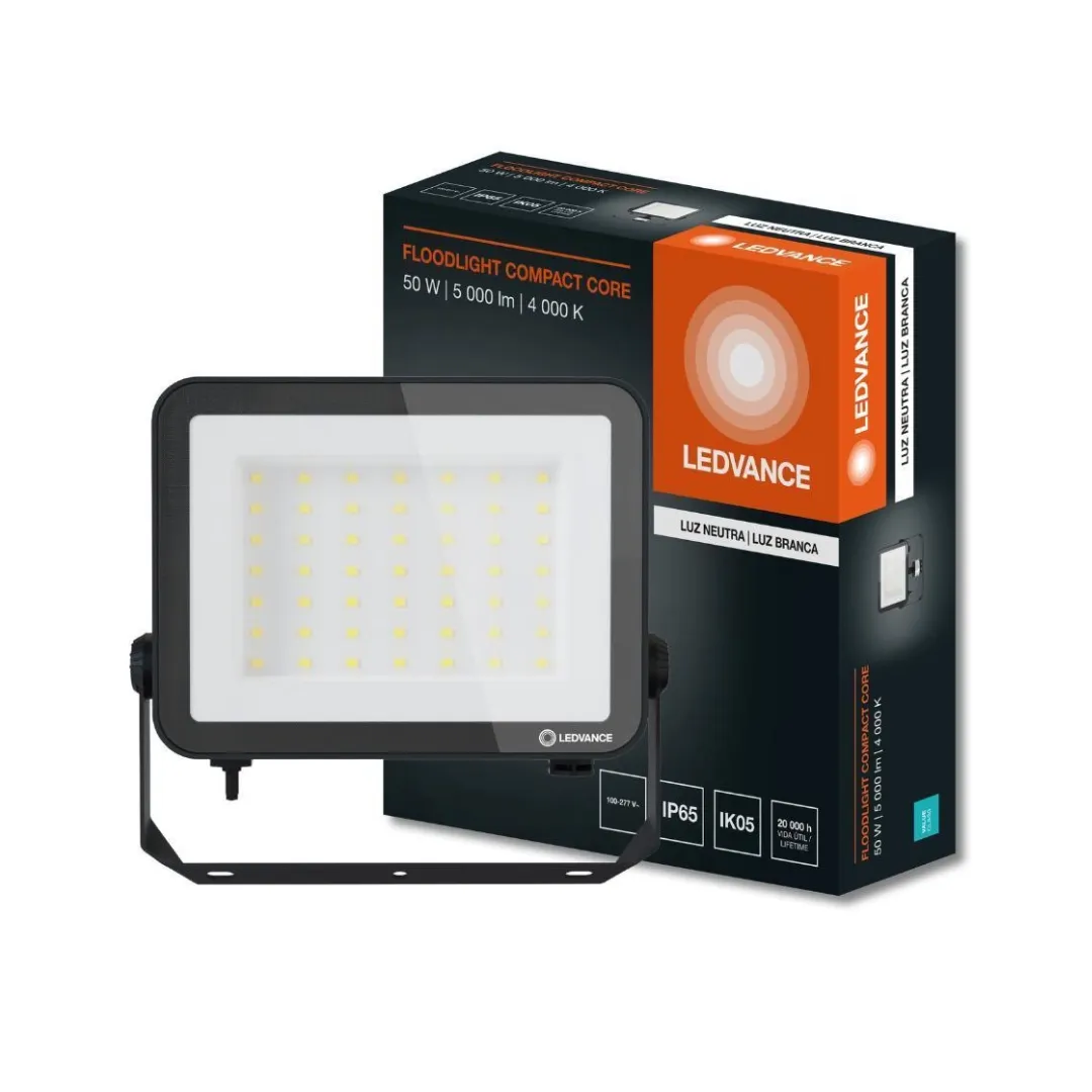 Imagem do produto Refletor Led Floodlight Compact 50W Preto 4000K - Ledvance