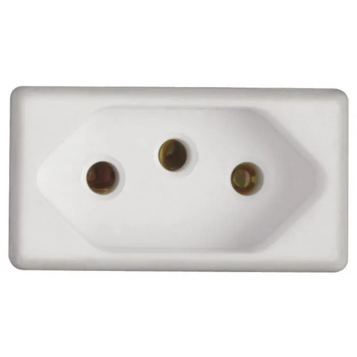 Imagem do produto Módulo Tomada 2P+T 20A/250V Branco Linha Liz - Tramontina