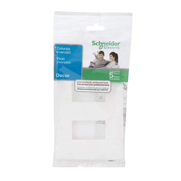 Imagem do produto Placa 4X2 2 Módulos Separados Branco Puro Decor Schneider